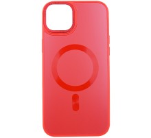 Чохол TPU+Glass Sapphire Midnight Open Camera with MagSafe для Apple iPhone 15 Plus (6.7") Червоний / Red