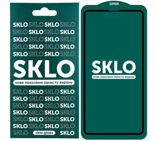 Захисне скло SKLO 5D для Apple iPhone 15 Pro Max (6.7") Чорний