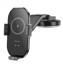 Автотримач з БЗП Borofone BH206 Wireless Charging Car Чорний