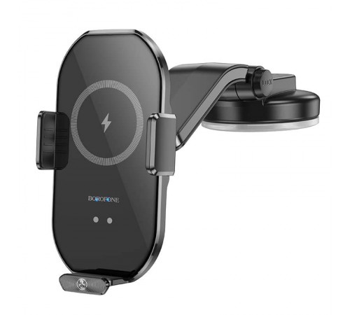 Автотримач з БЗП Borofone BH206 Wireless Charging Car Чорний