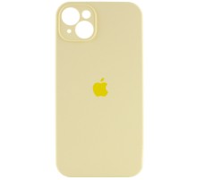 Чохол Silicone Case Full Camera Protective (AA) для Apple iPhone 15 (6.1") Жовтий / Mellow Yellow