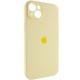 Чохол Silicone Case Full Camera Protective (AA) для Apple iPhone 15 (6.1") Жовтий / Mellow Yellow