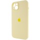 Чохол Silicone Case Full Camera Protective (AA) для Apple iPhone 15 (6.1") Жовтий / Mellow Yellow