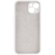 Чохол Silicone Case Full Camera Protective (AA) для Apple iPhone 15 (6.1") Білий / White / PVH
