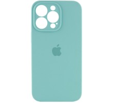 Чохол Silicone Case Full Camera Protective (AA) для Apple iPhone 15 Pro (6.1") Бірюзовий / Marine Green