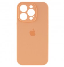 Чохол Silicone Case Full Camera Protective (AA) для Apple iPhone 15 Pro (6.1") Помаранчевий / Cantaloupe