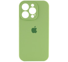Чохол Silicone Case Full Camera Protective (AA) для Apple iPhone 15 Pro (6.1") М'ятний / Mint / PVH