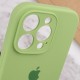 Чохол Silicone Case Full Camera Protective (AA) для Apple iPhone 15 Pro (6.1") М'ятний / Mint / PVH
