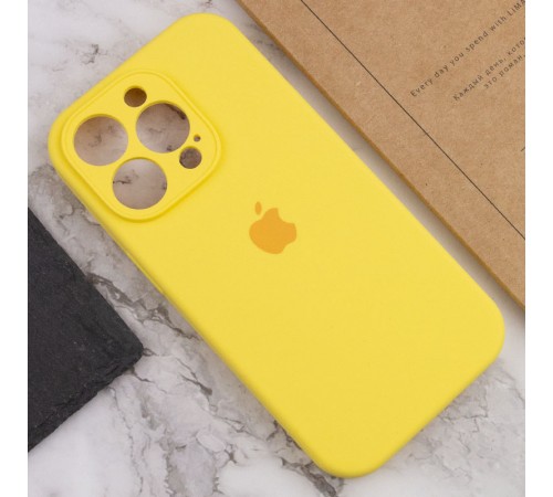 Чохол Silicone Case Full Camera Protective (AA) для Apple iPhone 15 Pro (6.1") Жовтий / Yellow / PVH Чохол Silicone Case Full Camera Protective (AA) для Apple iPhone 15 Pro (6.1") Жовтий / Yellow / PVH