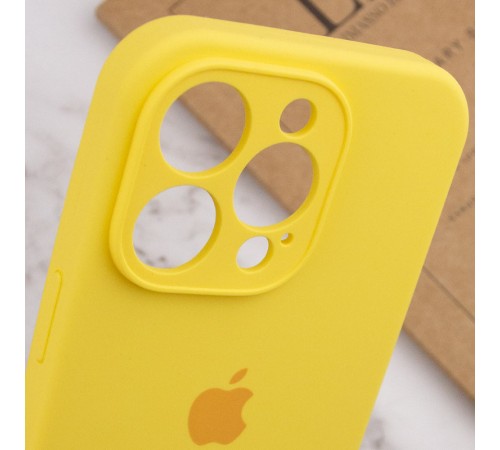 Чохол Silicone Case Full Camera Protective (AA) для Apple iPhone 15 Pro (6.1") Жовтий / Yellow / PVH Чохол Silicone Case Full Camera Protective (AA) для Apple iPhone 15 Pro (6.1") Жовтий / Yellow / PVH
