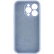 Чохол Silicone Case Full Camera Protective (AA) для Apple iPhone 15 Pro Max (6.7") Блакитний / Lilac Blue / PVH