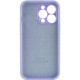 Чохол Silicone Case Full Camera Protective (AA) для Apple iPhone 15 Pro Max (6.7") Бузковий / Dasheen / PVH