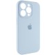 Чохол Silicone Case Full Camera Protective (AA) для Apple iPhone 15 Pro Max (6.7") Блакитний / Sweet Blue / PVH