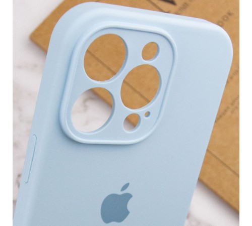Чохол Silicone Case Full Camera Protective (AA) для Apple iPhone 15 Pro Max (6.7") Блакитний / Sweet Blue / PVH Чохол Silicone Case Full Camera Protective (AA) для Apple iPhone 15 Pro Max (6.7") Блакитний / Sweet Blue / PVH
