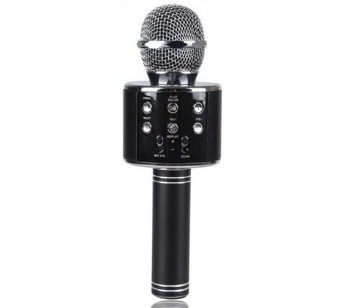 Караоке Мікрофон-колонка WS858 Black