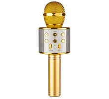 Караоке Мікрофон-колонка WS858 Gold