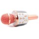Караоке Мікрофон-колонка WS858 Rose Gold