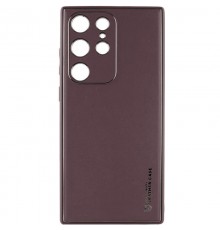 Шкіряний чохол Xshield для Samsung Galaxy S21 Ultra Бордовий / Plum Red