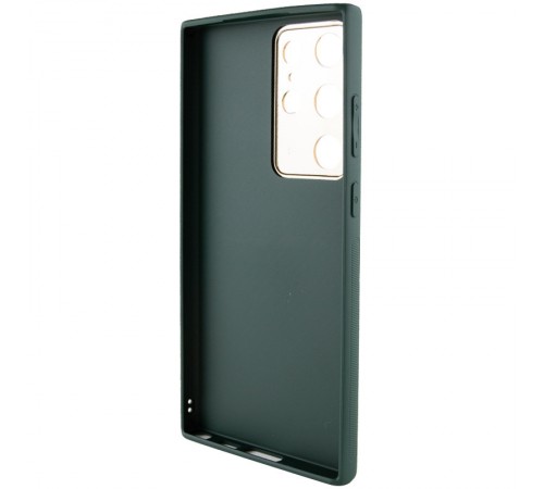 Шкіряний чохол Xshield для Samsung Galaxy S21 Ultra Зелений / Army Green