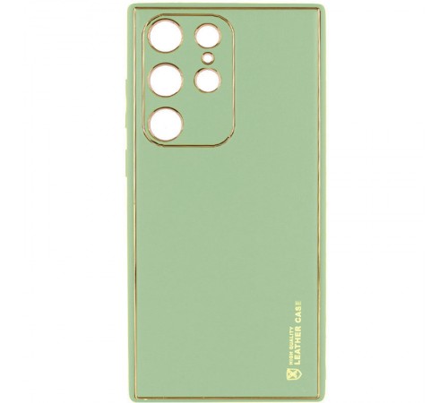 Шкіряний чохол Xshield для Samsung Galaxy S21 Ultra Зелений / Pistachio Шкіряний чохол Xshield для Samsung Galaxy S21 Ultra Зелений / Pistachio