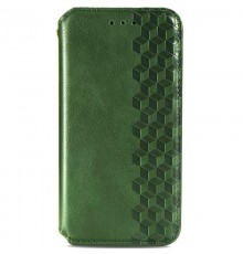 Шкіряний чохол-книжка GETMAN Cubic (PU) для Samsung Galaxy A05 Зелений
