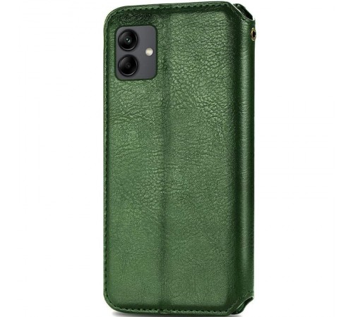Шкіряний чохол-книжка GETMAN Cubic (PU) для Samsung Galaxy A05 Зелений Шкіряний чохол-книжка GETMAN Cubic (PU) для Samsung Galaxy A05 Зелений