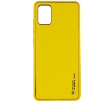 Шкіряний чохол Xshield для Xiaomi Redmi 10 Жовтий / Yellow