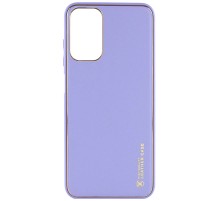 Шкіряний чохол Xshield для Xiaomi Redmi 10 Бузковий / Dasheen