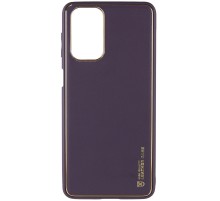 Шкіряний чохол Xshield для Xiaomi Redmi 10 Фіолетовий / Dark Purple