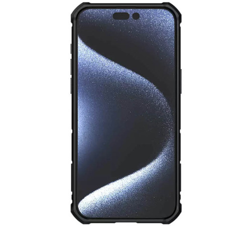 TPU+PC чохол Nillkin CamShield Armor (шторка на камеру) для Apple iPhone 15 Pro Max (6.7") Чорний