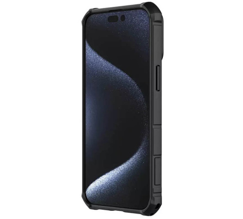TPU+PC чохол Nillkin CamShield Armor (шторка на камеру) для Apple iPhone 15 Pro Max (6.7") Чорний
