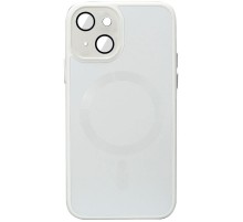 Чохол TPU+Glass Sapphire Midnight with MagSafe для Apple iPhone 15 Plus (6.7") Білий / White