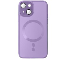 Чохол TPU+Glass Sapphire Midnight with MagSafe для Apple iPhone 15 Plus (6.7") Бузковий / Lilac
