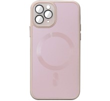 Чохол TPU+Glass Sapphire Midnight with MagSafe для Apple iPhone 15 Pro (6.1") Рожевий / Pink Sand