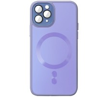 Чохол TPU+Glass Sapphire Midnight with MagSafe для Apple iPhone 15 Pro (6.1") Бузковий / Dasheen