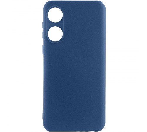 Чохол Silicone Cover Lakshmi Full Camera (A) для Oppo A58 4G Синій / Navy Blue Чохол Silicone Cover Lakshmi Full Camera (A) для Oppo A58 4G Синій / Navy Blue