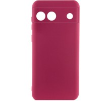 Чохол Silicone Cover Lakshmi Full Camera (A) для Google Pixel 6a Бордовий / Marsala