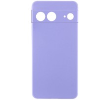 Чохол Silicone Cover Lakshmi Full Camera (AAA) для Google Pixel 8 Бузковий / Dasheen
