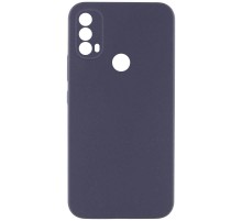 Чохол Silicone Cover Lakshmi Full Camera (AAA) для Motorola Moto E40 Сірий / Dark Gray