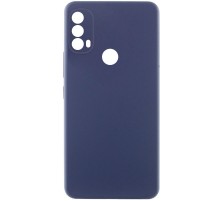 Чохол Silicone Cover Lakshmi Full Camera (AAA) для Motorola Moto E40 Темно-синій / Midnight blue