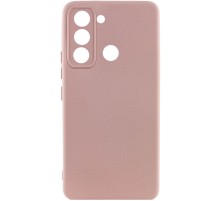 Чохол Silicone Cover Lakshmi Full Camera (AAA) для TECNO Spark 8C Рожевий / Pink Sand