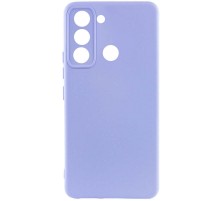 Чохол Silicone Cover Lakshmi Full Camera (AAA) для TECNO Spark 8C Бузковий / Dasheen