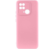 Чохол Silicone Cover Lakshmi Full Camera (AAA) для Xiaomi Redmi 10C Рожевий / Light pink