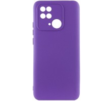 Чохол Silicone Cover Lakshmi Full Camera (AAA) для Xiaomi Redmi 10C Фіолетовий / Amethyst