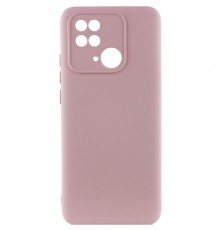Чохол Silicone Cover Lakshmi Full Camera (AAA) для Xiaomi Redmi 10C Рожевий / Pink Sand