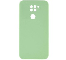 Чохол Silicone Cover Lakshmi Full Camera (AAA) для Xiaomi Redmi Note 9 / Redmi 10X М'ятний / Mint
