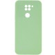 Чохол Silicone Cover Lakshmi Full Camera (AAA) для Xiaomi Redmi Note 9 / Redmi 10X М'ятний / Mint