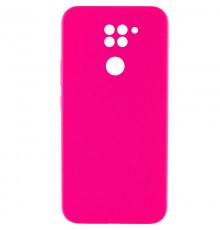 Чохол Silicone Cover Lakshmi Full Camera (AAA) для Xiaomi Redmi Note 9 / Redmi 10X Рожевий / Barbie pink
