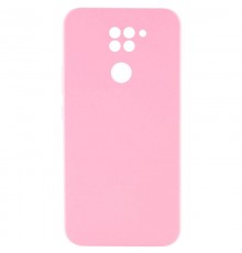 Чохол Silicone Cover Lakshmi Full Camera (AAA) для Xiaomi Redmi Note 9 / Redmi 10X Рожевий / Light pink