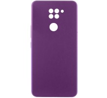 Чохол Silicone Cover Lakshmi Full Camera (AAA) для Xiaomi Redmi Note 9 / Redmi 10X Сливовый / Purple